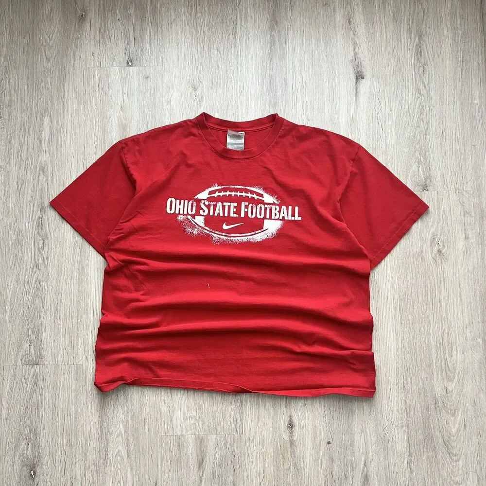 Vintage Y2K Nike Team Ohio State Buckeyes Football Short Sleeve T-Shirt Mens XL